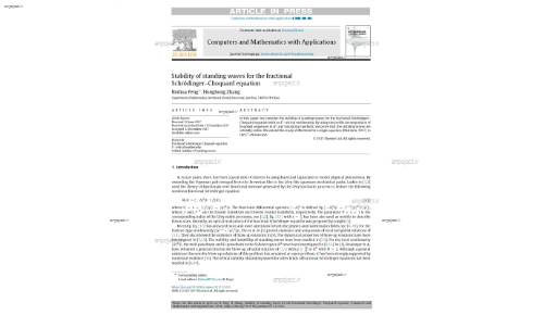 Stability of standing waves for the fractional Schrödinger–Choquard equation